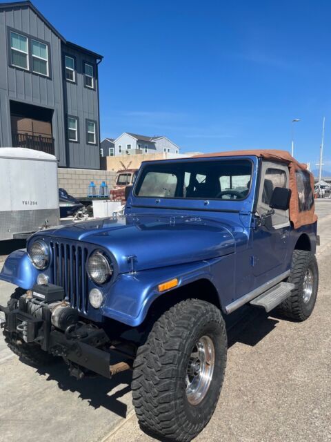 1982 jeep jeep suv blue 4wd manual cj7