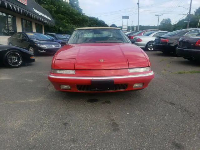 1990 buick reatta convertible bright red low miles no reserve clean carfax