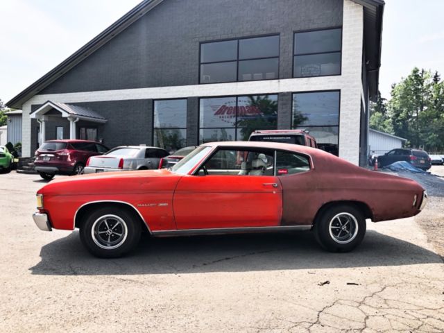 1972 chevrolet chevelle malibu 350 flame red