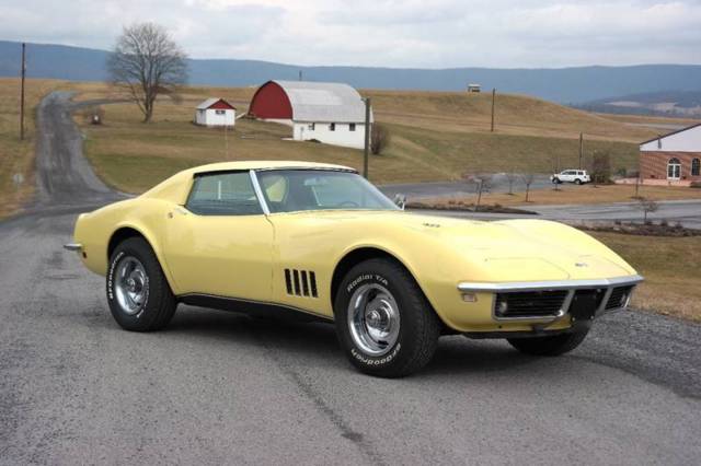 1968 chevrolet corvette #s matching 427ci/390hp l36 w/ protect o plate manual v8