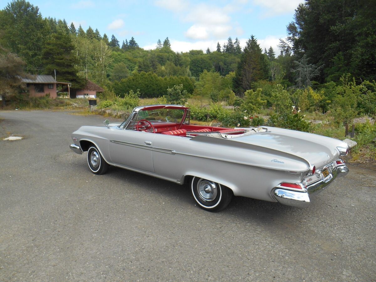 mopar 1961 dodge phoenix convertible factory d500 361 4 barrel 4 speed minty