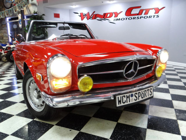 1969 mercedes 280sl pagoda roadster hardtop 4-speed books & $11k service records
