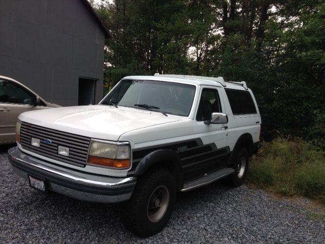 1993 ford bronco xlt roll-a-long pkg from los angeles 5.8l