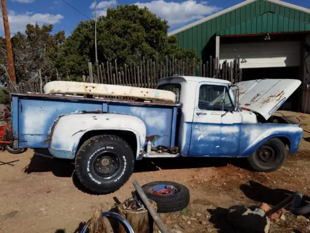 1961 ford f-100 step-side long bed / 76 ltd swap w/400ci.& c6 auto see youtube