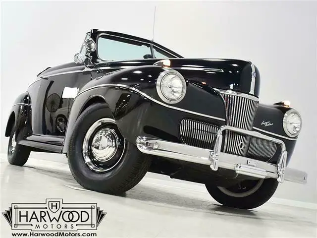 1941 ford super deluxe convertible 39644 miles black 239 cubic inch v8 3-speed