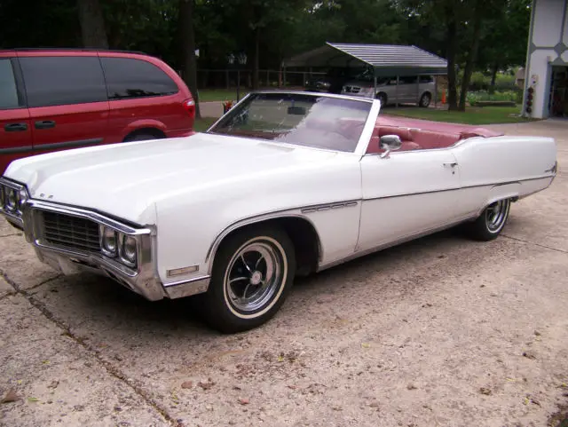 1970 buick electra 225 convertible white, red interior 74,900 actual miles runs