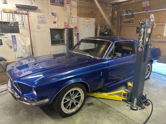 1968 ford mustang fastback hatchback blue rwd manual eleanor