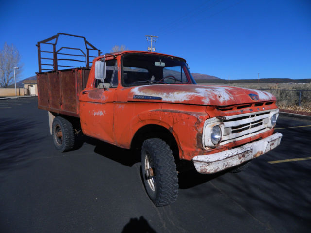 1962 ford f-250 4x4 rare 262 engine runs good!