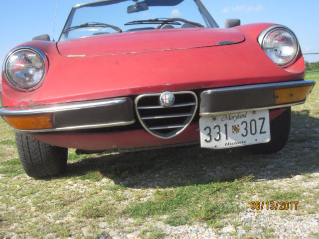 1971 alfa romeo spider no reserve