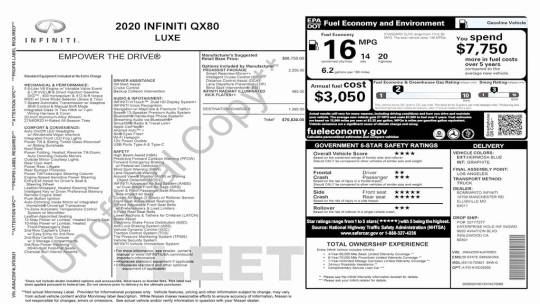 2020 Infiniti QX80