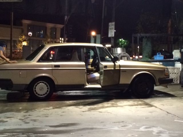 gold volvo 240 - great condition - west los angeles