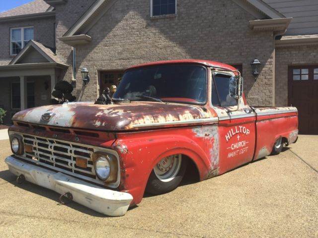 1964 ford f100 rat rod air bags great patina 302 v8