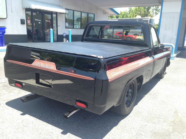 custom 1980 c-10 chevy supercharged 383 stroker with an auto trans built for it