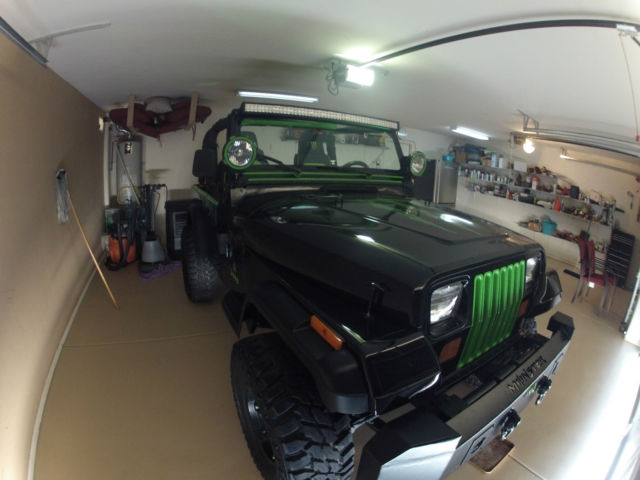 1994 jeep wrangler sahara sport utility 2-door 4.0l monster energy themed