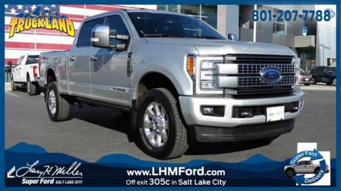 2017 ford f-350 super duty platinum 4x4 platinum 4dr crew cab 6.8 ft. sb srw pickup for sale in salt lake city, utah