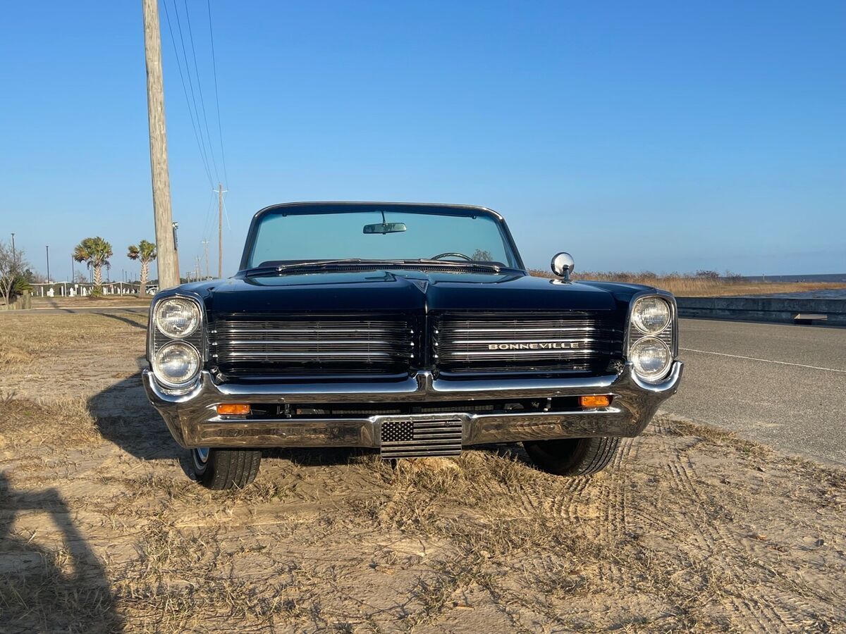 1964 pontiac bonneville convertible black rwd automatic 2+2 sports coupe