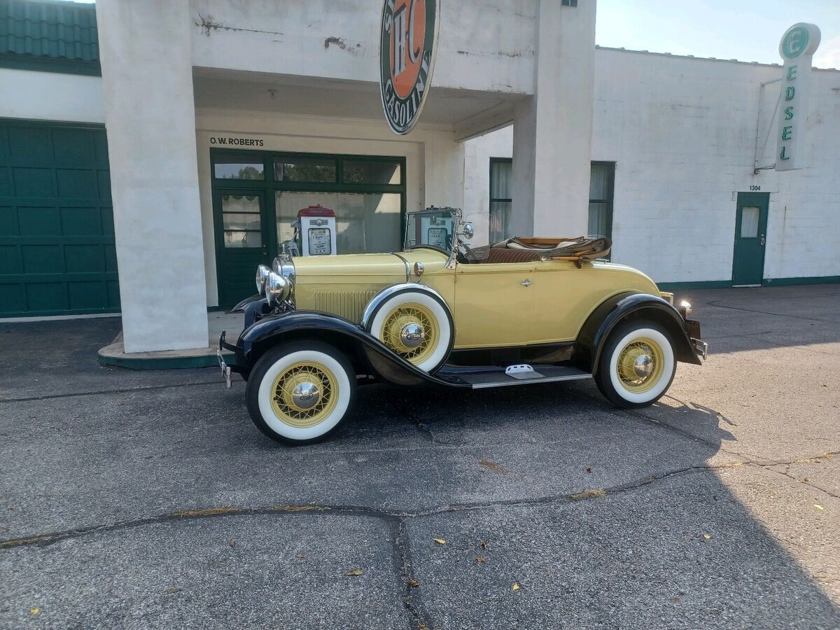 1931 ford model a yellow rwd manual deluxe
