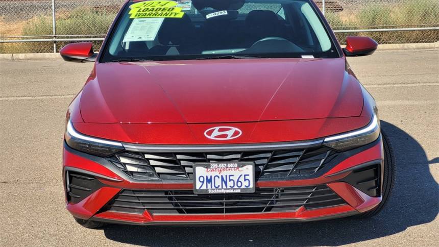 2024 hyundai elantra hybrid blue
