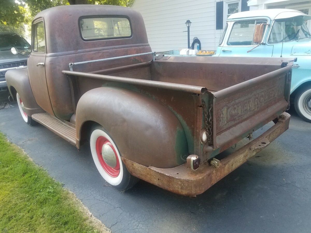 1951 chevrolet 3100 brown rwd manual