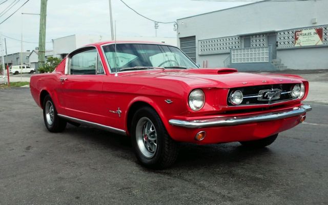 1965 ford mustang fastback a code gt ps,pdb,vintage air a/c pony interior look!