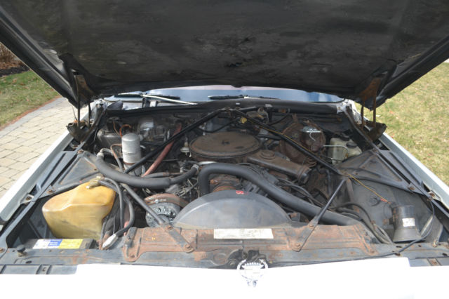 1978 cadillac coupe deville white runs drives body int good 425 big block auto!