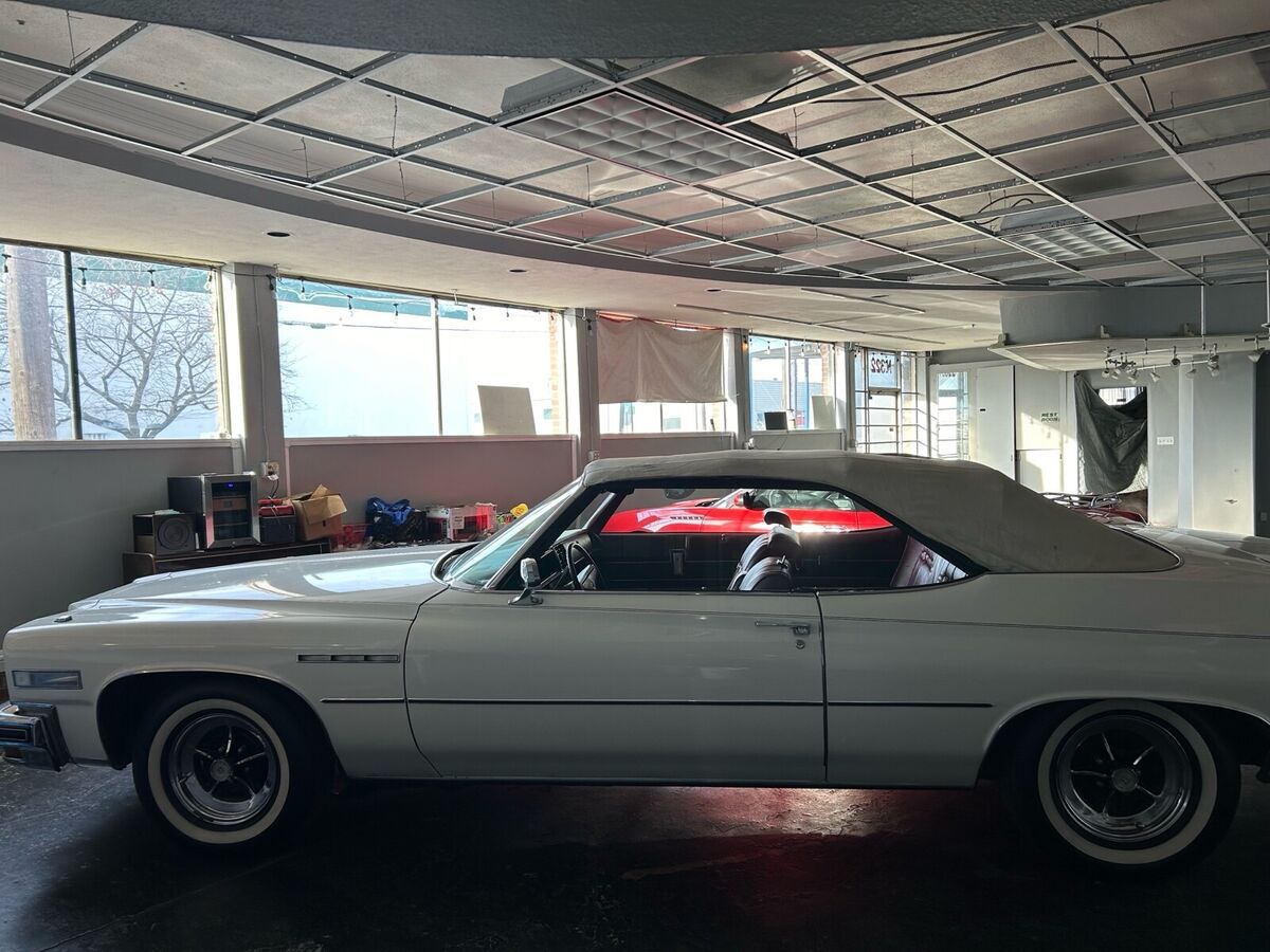 1975 buick lesabre convertible white rwd automatic custom
