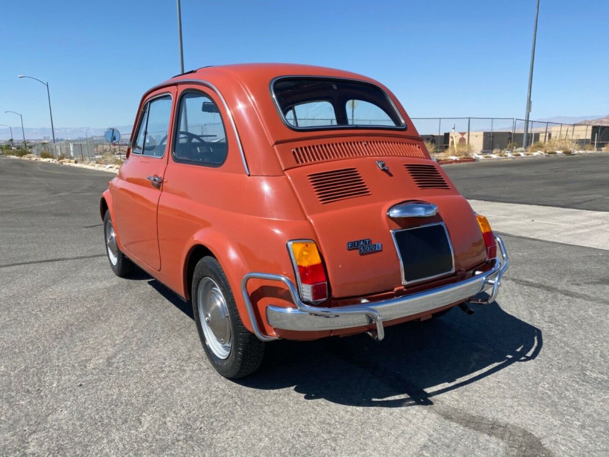1969 fiat 500l - red - black interior - 4 speed - sunroof - 58 pictures