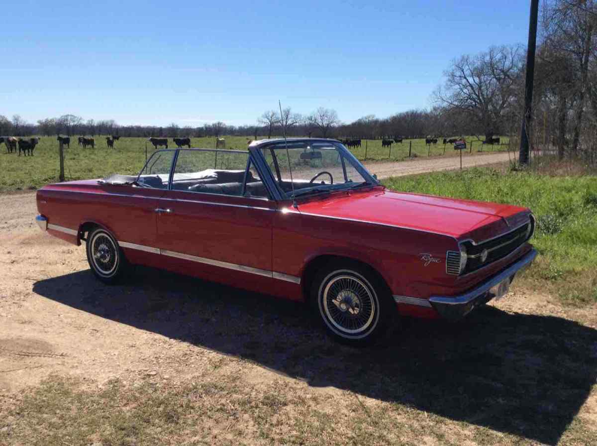 1967 amc rambler american rogue convertible convertible red rwd automatic rogue