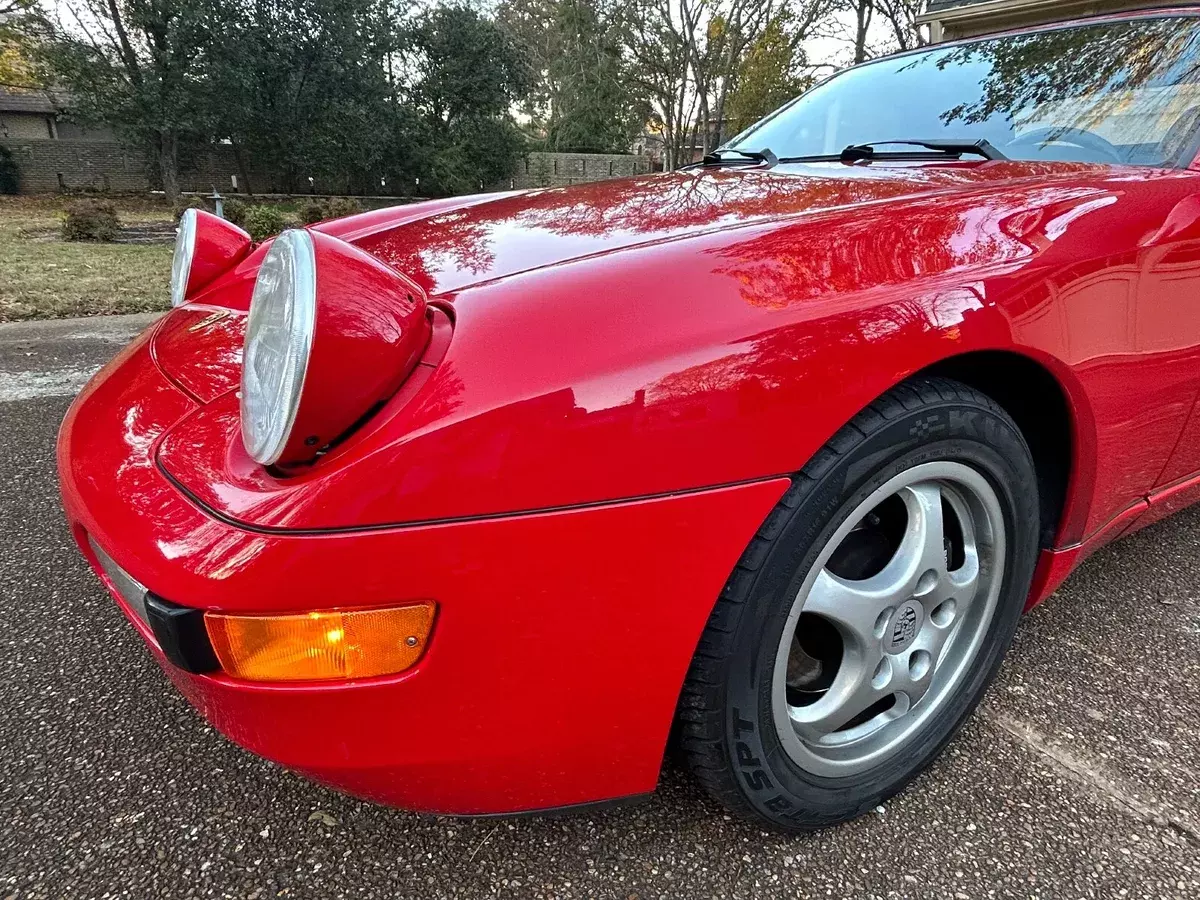 1994 porsche 968 - cabriolet - red / black - 6 speed - original - 53k miles