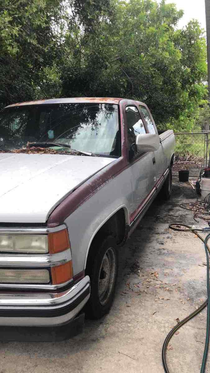 1990 chevrolet c1500 pickup red rwd automatic c1500