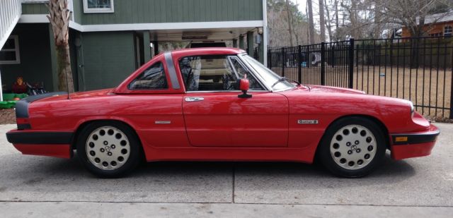 1989 alfa romeo spider quadrifoglio, both tops, restored, beautiful & rare! nice