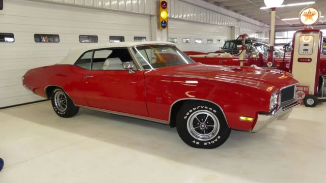 1970 buick gs 60648 miles red 2 door convertible 455 automatic