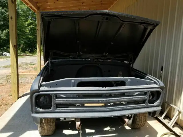 1968 chevy c10 rolling chassis. barn find. this cab is better than new