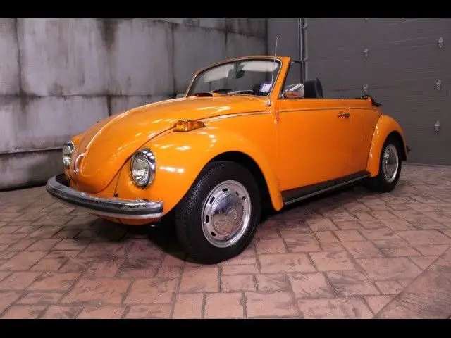 1972 volkswagen beetle-classic convertible orange full recent service