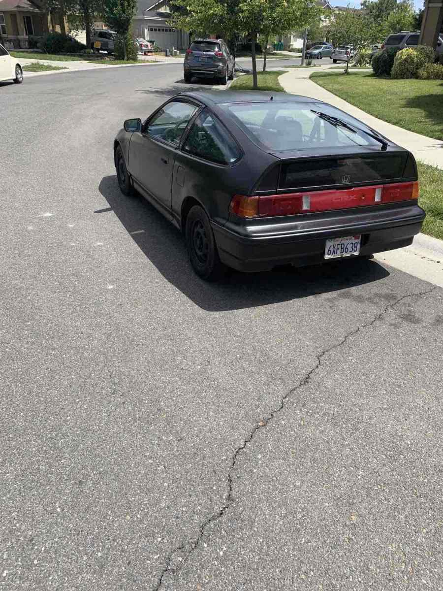 1989 honda crx coupe black fwd automatic crx dx