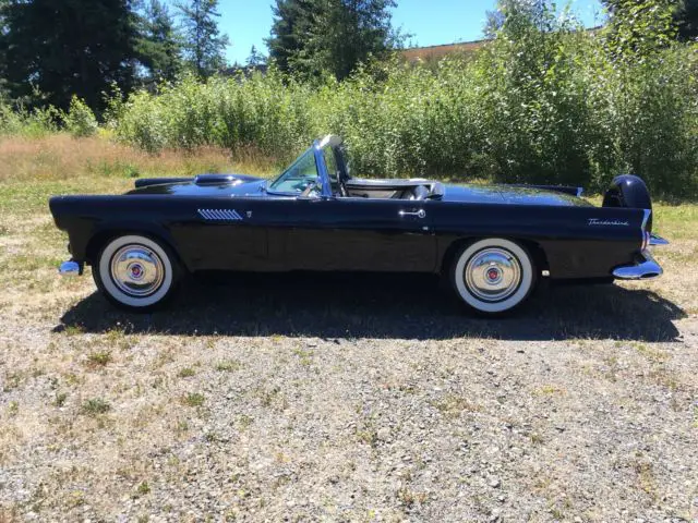 1956 ford thunderbird, 312, port holes, soft top, hardtop