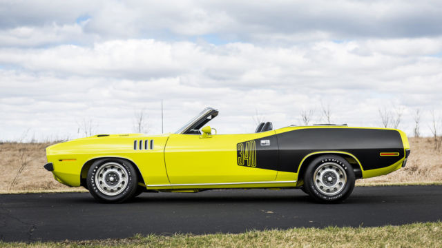 1971 plymouth cuda convertible - documented, numbers-matching 340/4 bbl auto
