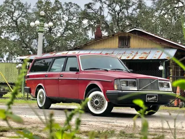 1984 volvo 240/244/245 gl 4dr station wagon red block i4 2.3l (unrestored)