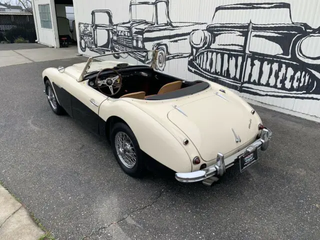 1958 austin healey 100-6 46877 miles white roadster