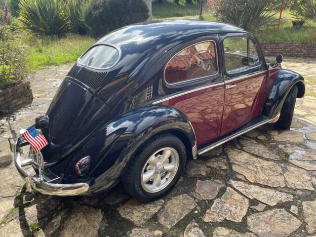 1955 volkswagen beetle 1200 coupe blue rwd manual