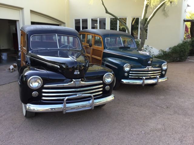 one lot (3) 1947 ford woodies + hundreds of parts included, excellent condition