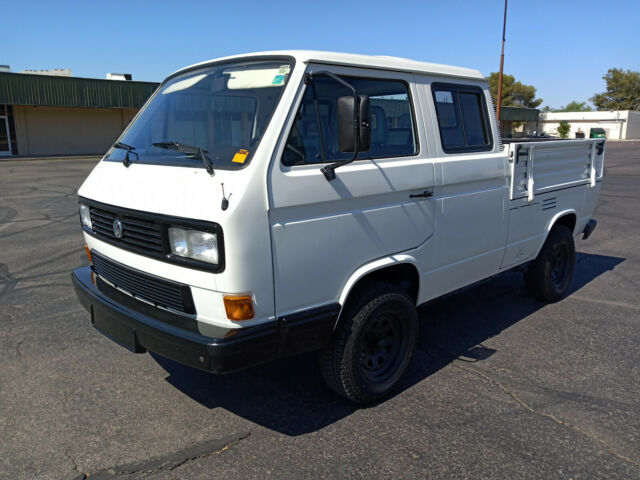 1986 vw volkswagen vanagon t3 doka double cab crew cab diesel pickup truck 2wd