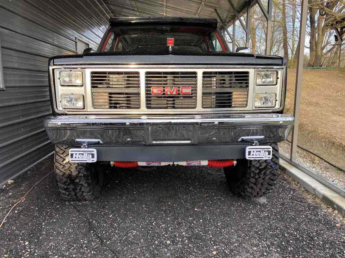 1987 gmc jimmy suv black 4wd manual v15