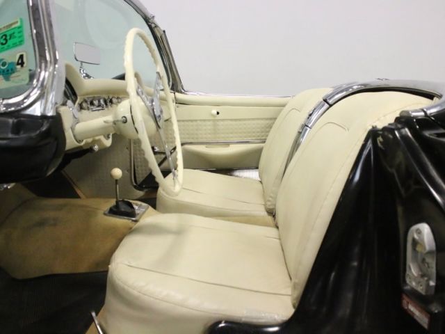 1957 chevrolet corvette 4631 miles onxy black convertible 283 v8 4 speed manual
