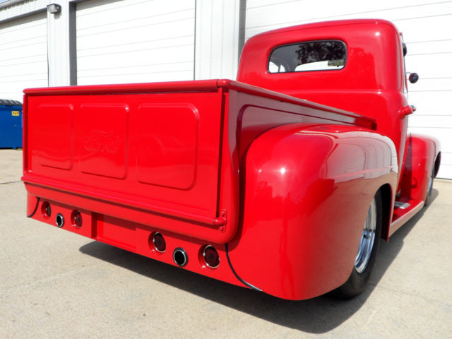 restored ford f1 show quality paint flat head v8 dual carb, mustang 2 front end