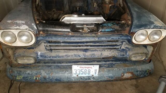 1959 chevrolet 3100 short bed apache hot rod hotrod chevy pickup patina shortbed