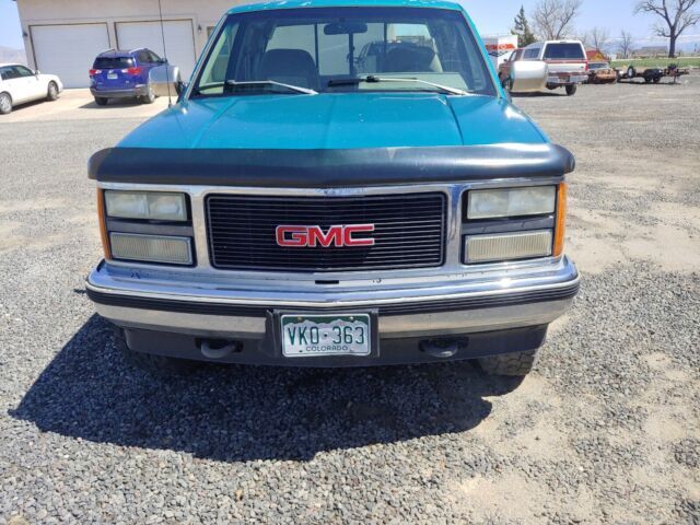 1993 gmc sierra pickup green 4wd k1500 89 90 91 92 as short bed 350 truck