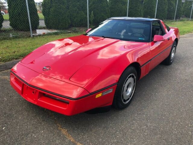 1985 chevrolet corvette coupe red 350v8 glass tops 61,000 miles