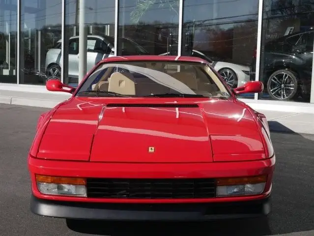 1990 ferrari testarossa 7,100 miles red cpe manual