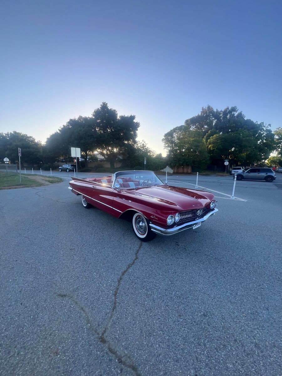 1960 buick le sabre convertible red
